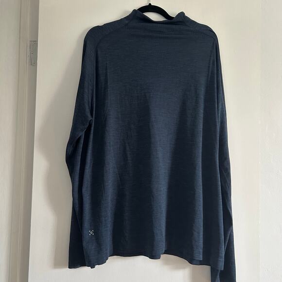 Lululemon Metal Vent Tech 1/2 Zip II – XXL – Mineral Blue / Nautical Navy – EUC - Picture 5 of 11